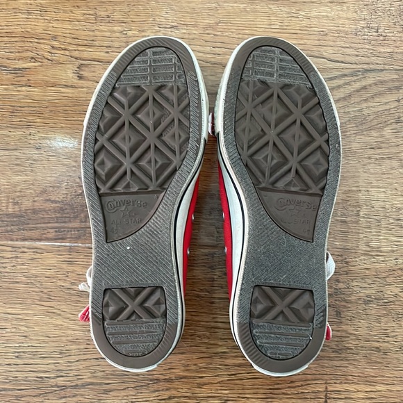 Red Chuck Taylor Converse All Stars High Tops - Picture 6 of 6